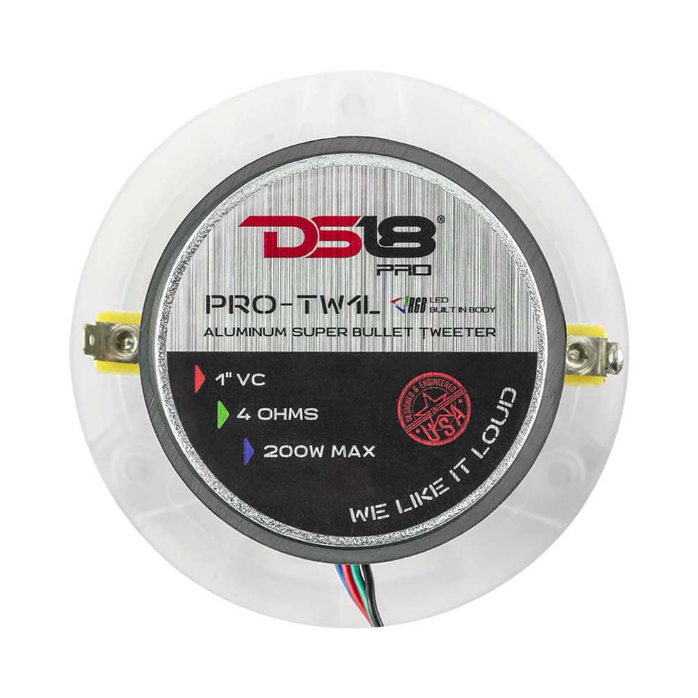 DS18 PRO 1" RGB Super Bullet Tweeter - 300 Watts