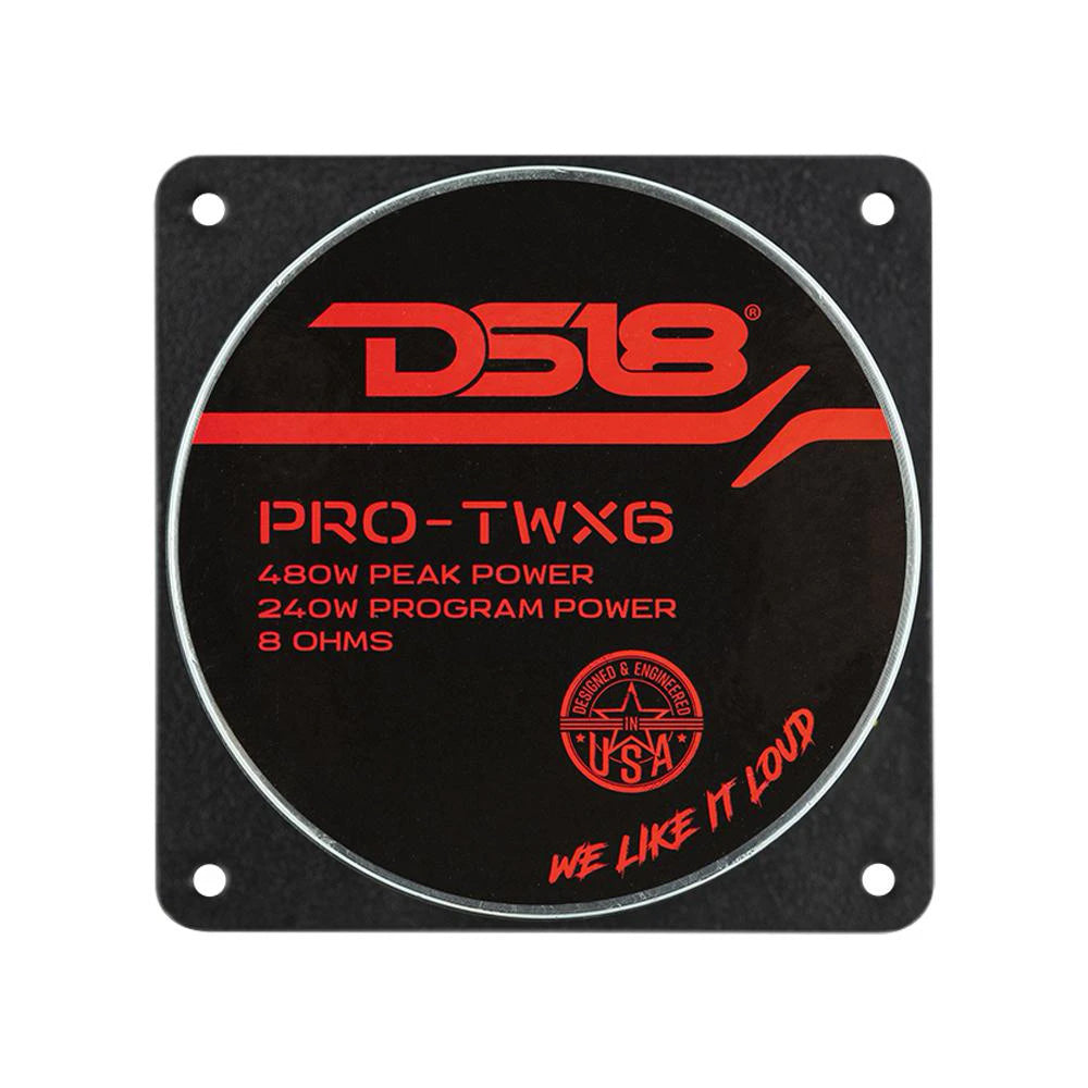 DS18 PROTWX6 4-Inch x 4-Inch Square Super Bullet Tweeter