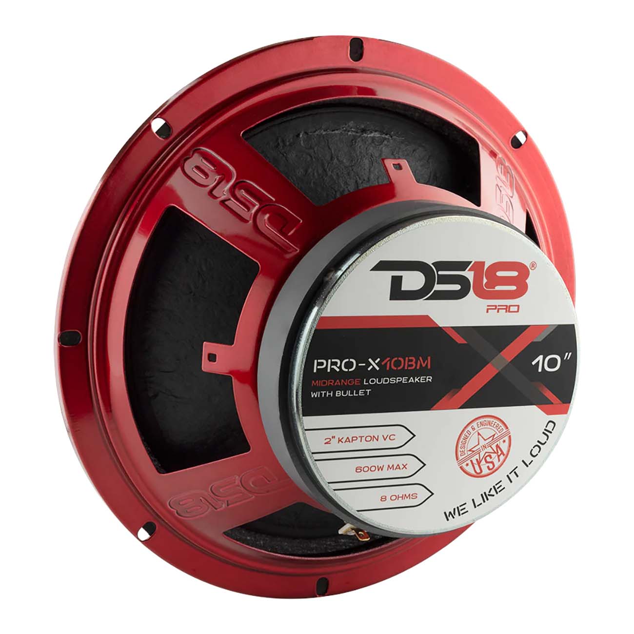 DS18 PROX10BM 10-inch Bullet Midrange Speaker with 300W RMS Power Handling