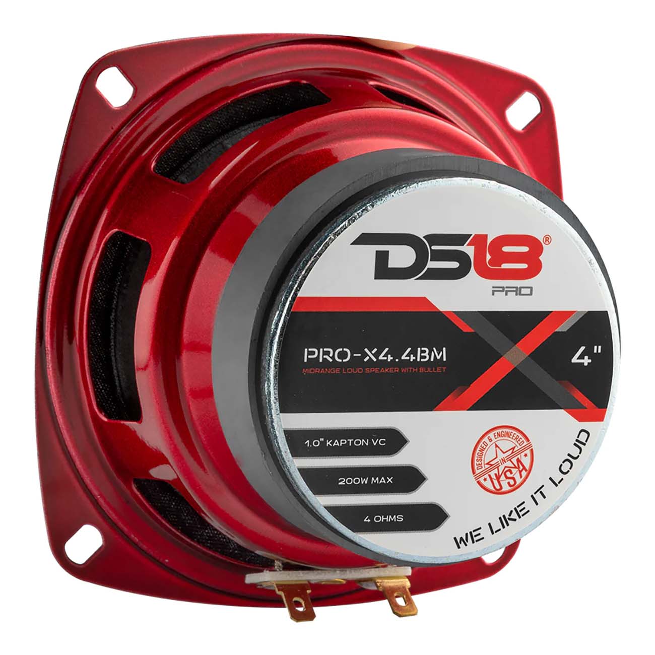 DS18 PROX44BM 4-Inch Midrange Speaker - 100W RMS, 200W Max, 4 Ohm