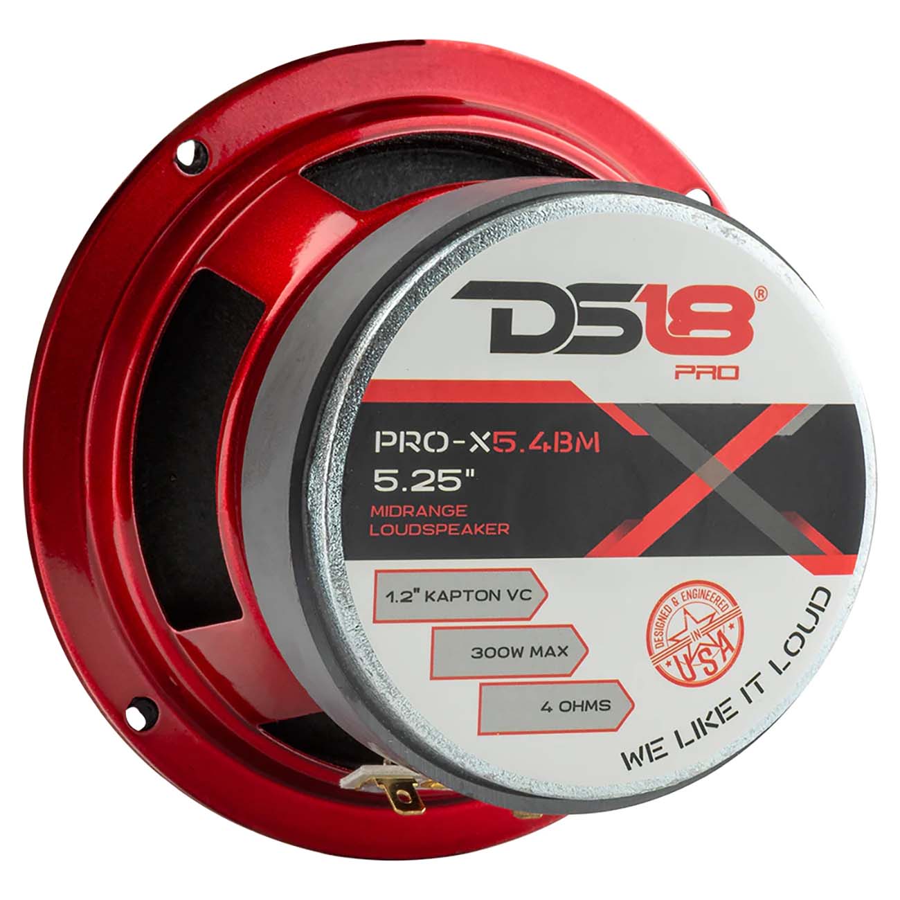 DS18 Pro Bullet 5.25-Inch Midrange Speaker - 150W RMS / 300W Max, 4 Ohm, Model PROX54BM