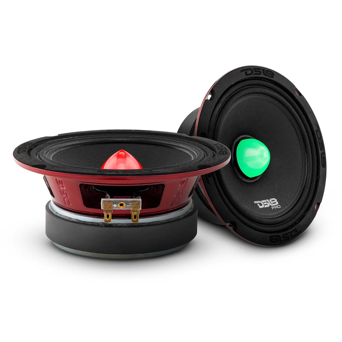 DS18 PRO-X 6.5-inch Mid-Range Loudspeaker with RGB Light Bullet - 250W RMS/500W Max