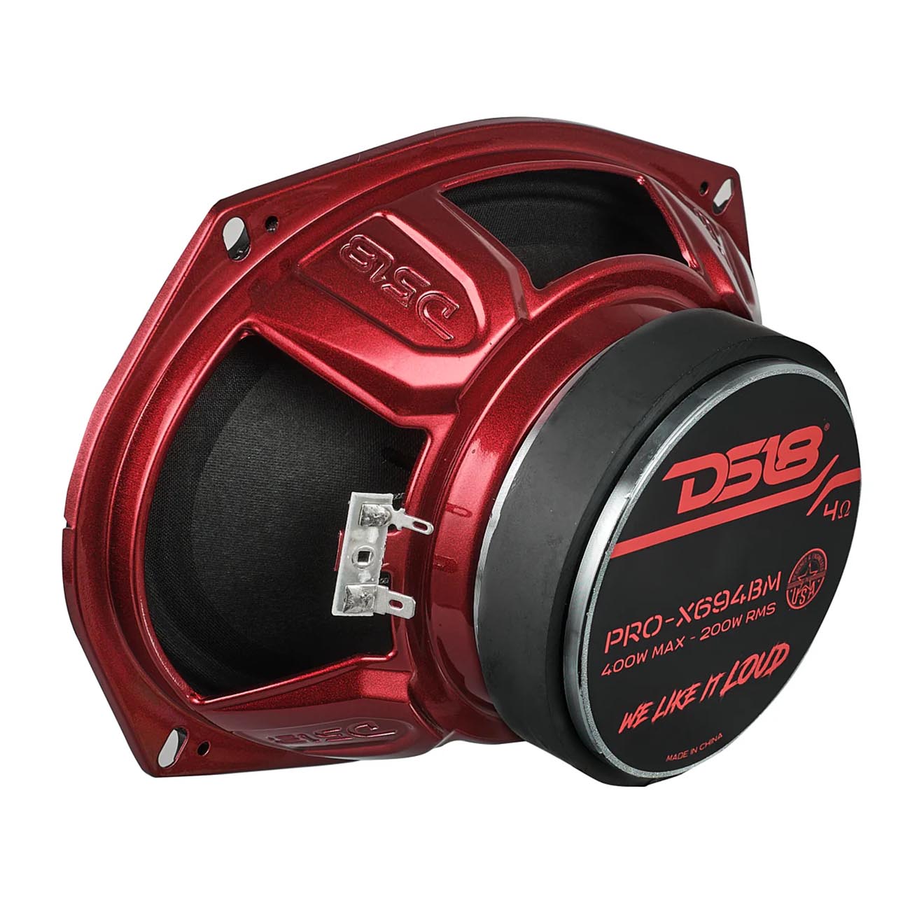 DS18 PROX694BM 6x9-inch Midrange Bullet Speaker with 200W RMS Power