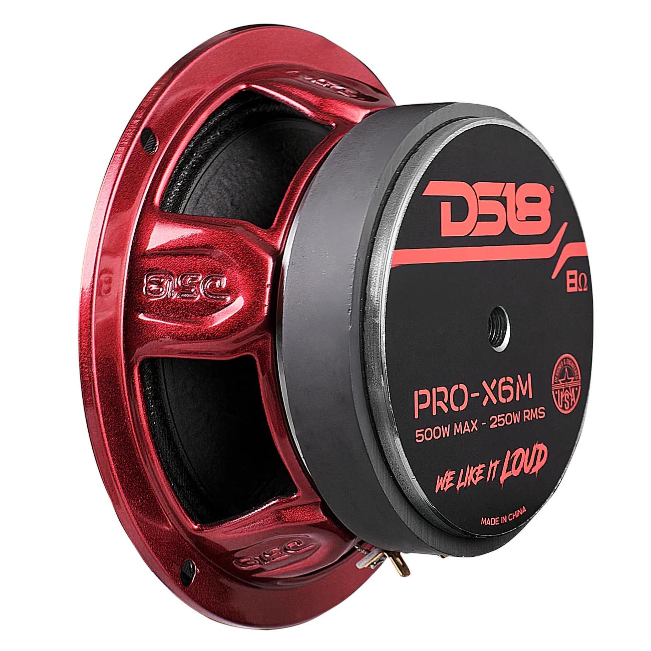 DS18 PROX6M 6.5-Inch Midrange Speaker with 250W RMS Power Handling