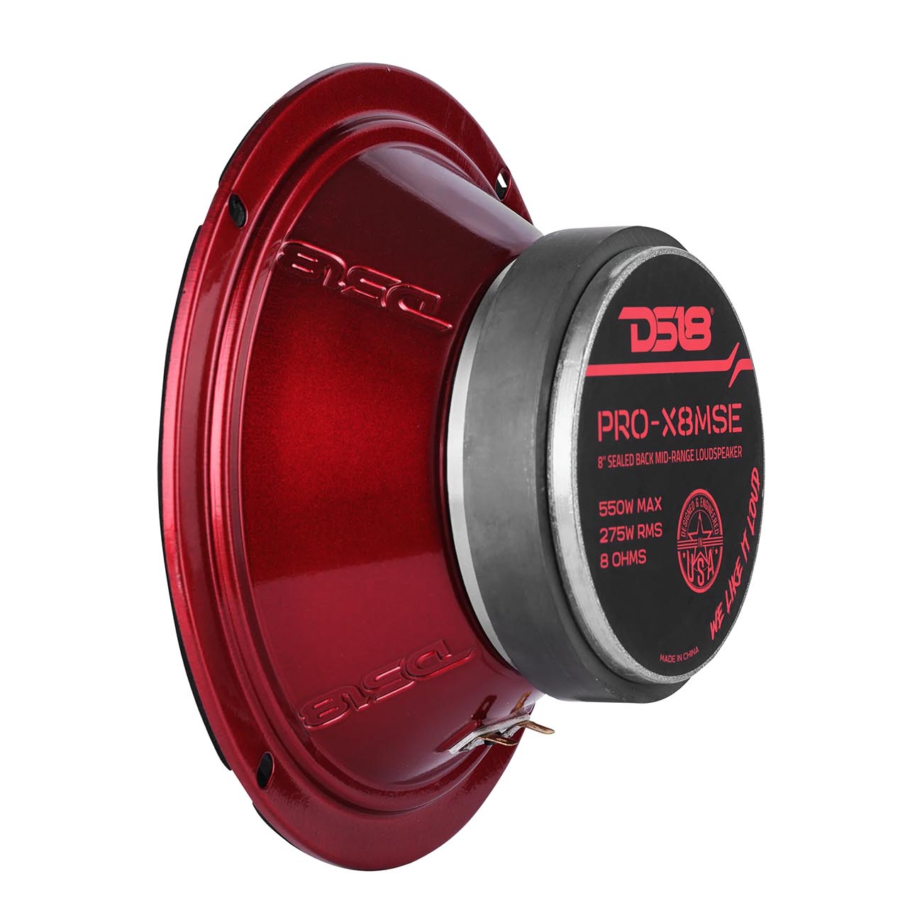 DS18 PROX8MSE 8-Inch Sealed Basket Midrange Speaker - 275W RMS, 550W Max, 8 Ohm