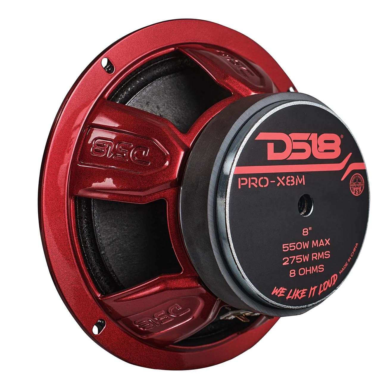 DS18 PROX8M 8-Inch Midrange Speaker with 275W RMS Power Handling