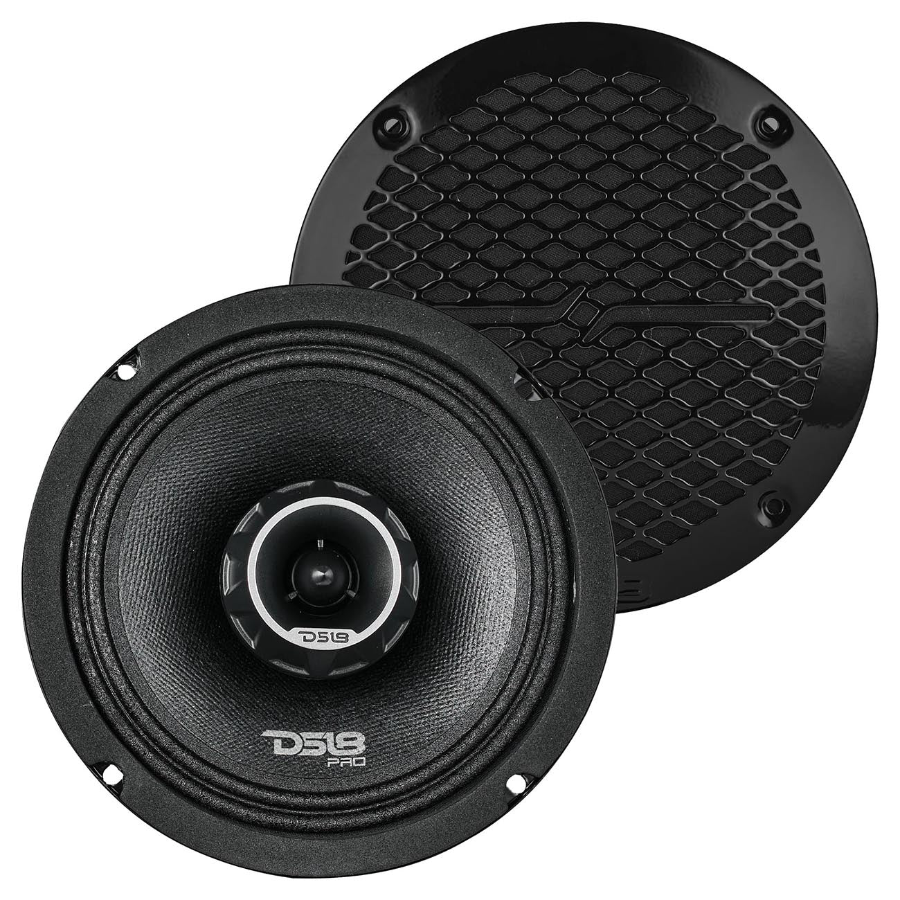 DS18 PROZT6 6.5-Inch 2-Way Midrange Speaker 225W RMS / 450W Max, 4 Ohm