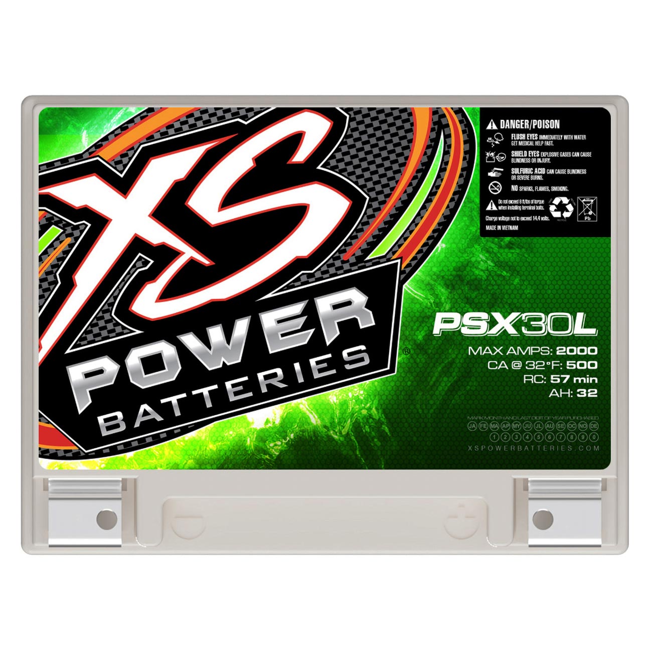 XS Power PSX30L 12 Volt Power Sport Cell with 2000 Max Amps and 32Ah Capacity