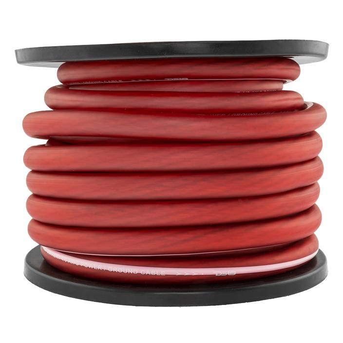 DS18 Ultra Flex CCA Power Wire 1/0 Gauge 50 Foot - Red