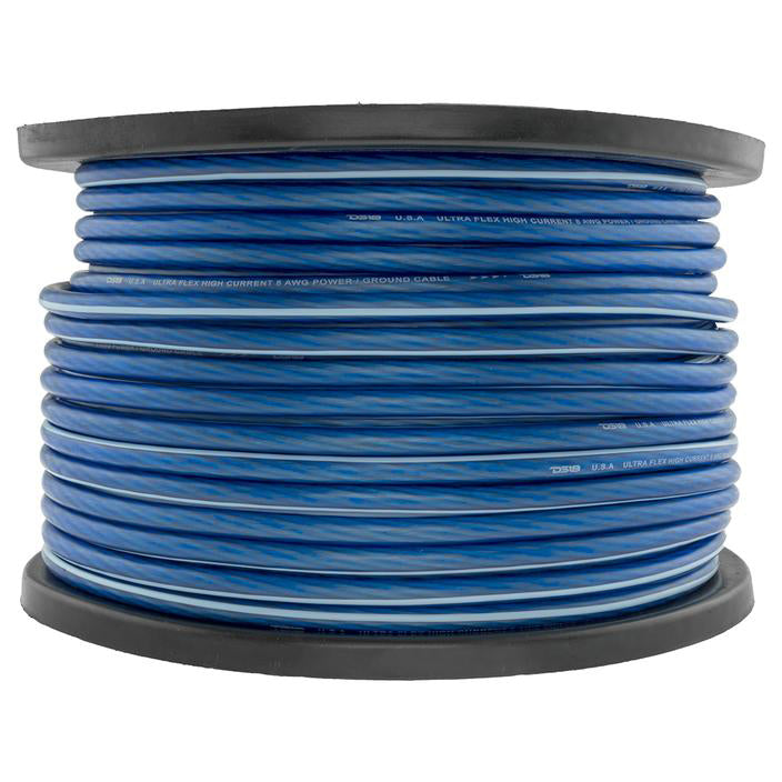 DS18 Ultra Flex CCA Power Wire 8 Gauge 250 Foot - Blue