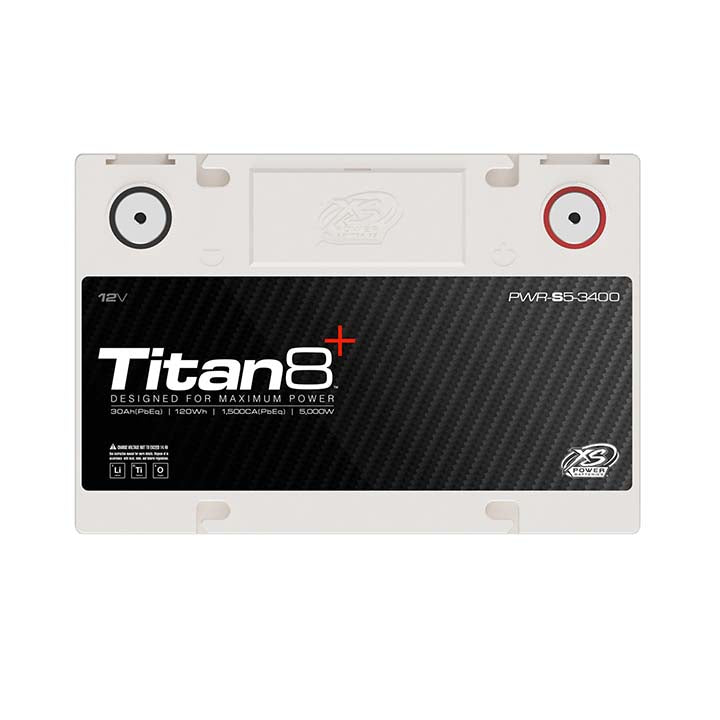 XS Power Titan 8 Lithium Battery - 30Ah, 1500 Cold Cranking Amps, 5000W Power Output