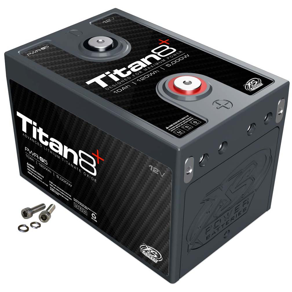 XS Power Titan 8 Lithium Battery - 10Ah, 1000 Cold Cranking Amps, 5000W Power Output
