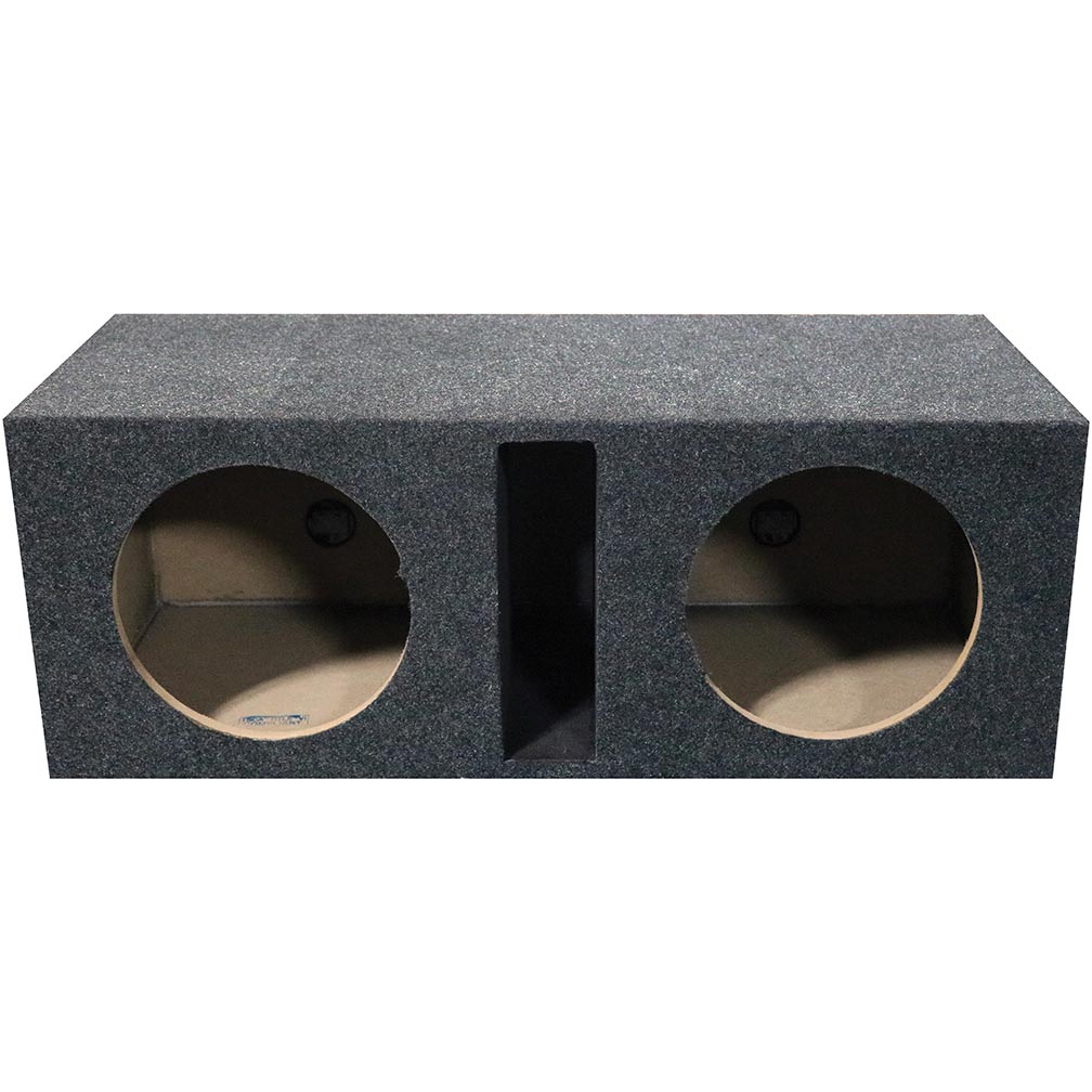 QPower Dual 12-Inch Slot-Ported Empty Woofer Enclosure QBASS12 - View 2