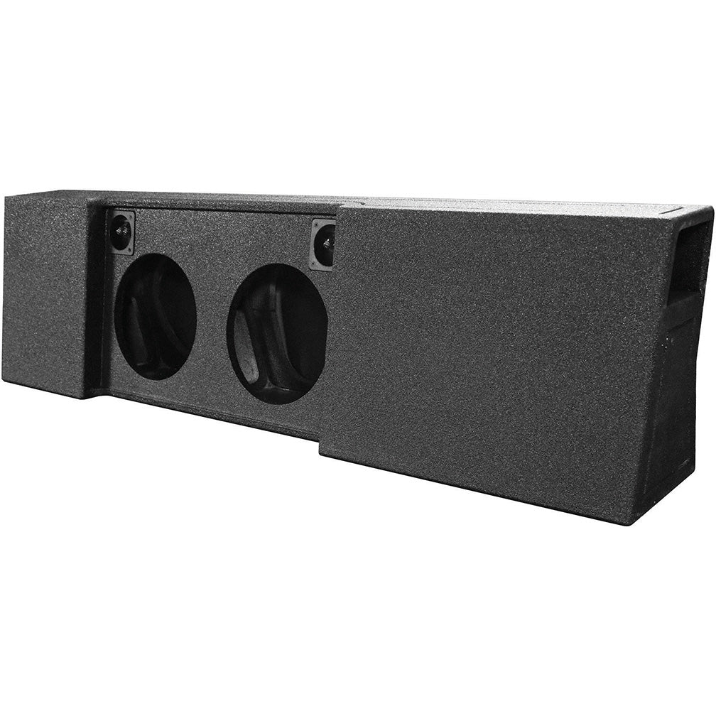 QPower QBOMB Ford F-Series Super Crew Dual 10-Inch Vented Empty Woofer Box - View 1