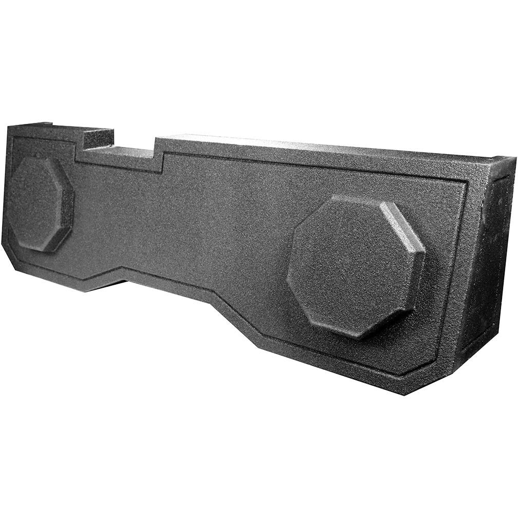 QPower QBOMB Dual 10-Inch Empty Woofer Box for Chevy/GMC Crew Cab (2014-2018)