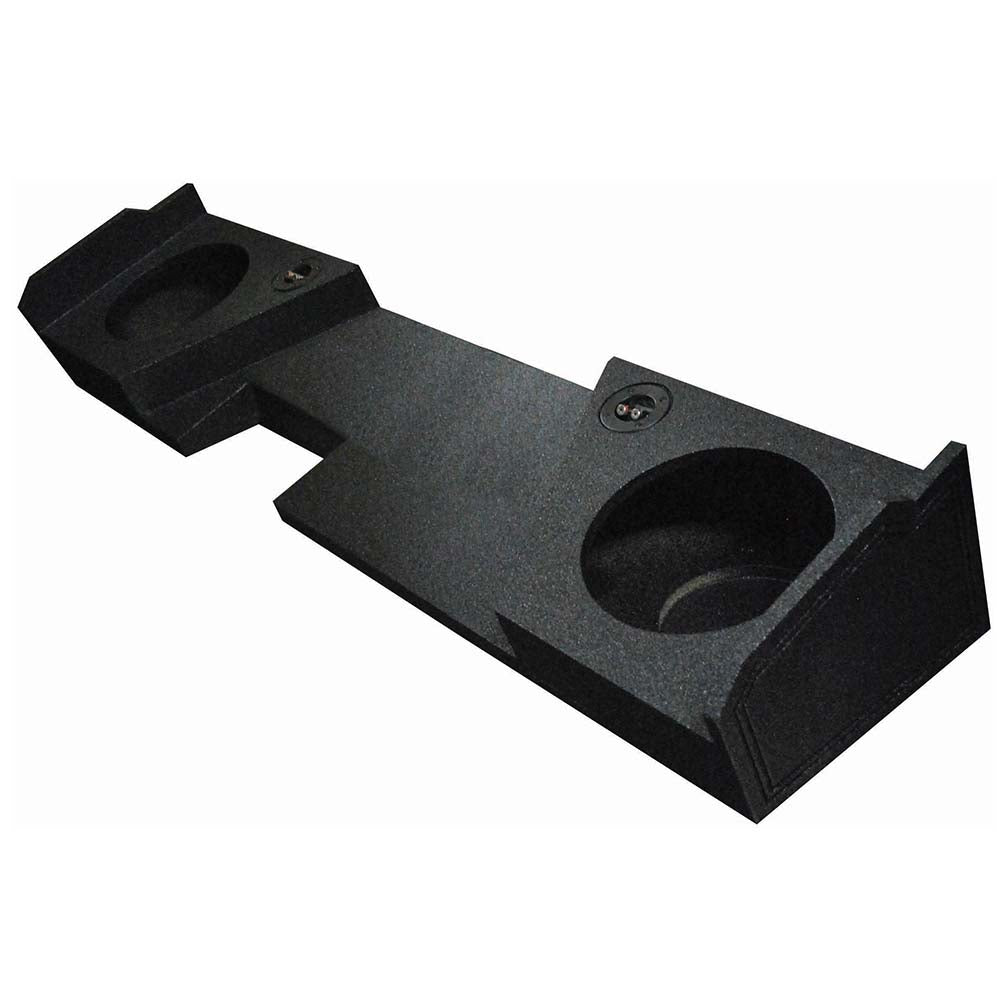 QPower QBOMB Chevy/GMC Double Cab '14-'24 Dual 10-Inch Empty Woofer Box - View 1