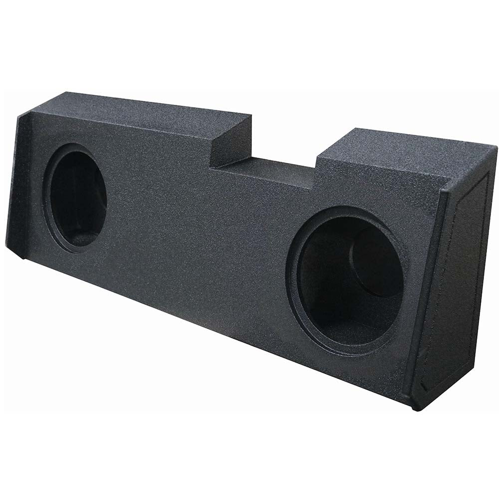 QPower Dual 10-Inch Sealed Woofer Enclosure for Chevy/GMC Crew Cab and Double Cab (2018-2024) - QPower QBGMC102019