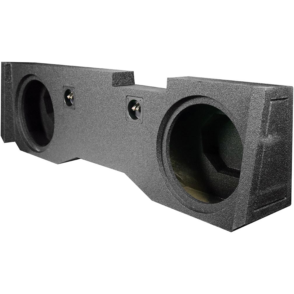 QPower QBOMB Dual 12-Inch Empty Woofer Box for Chevy/GMC Crew Cab '14-'18 by QPower