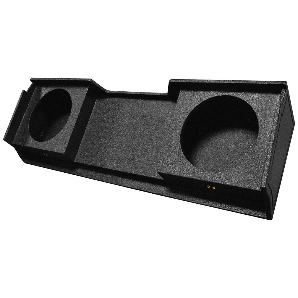 QPower QBOMB Chevy/GMC Extended Cab Dual 12-Inch Empty Woofer Box