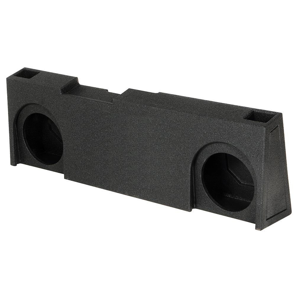 QPower QBOMB Dual 10-Inch Vented Empty Woofer Box for Chevy/GMC Crew Cab (2014-2018)