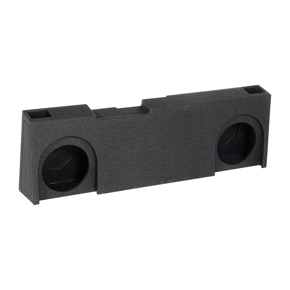 QPower QBOMB Dual 10-Inch Vented Empty Woofer Box for Chevy/GMC Crew Cab (2014-2018)