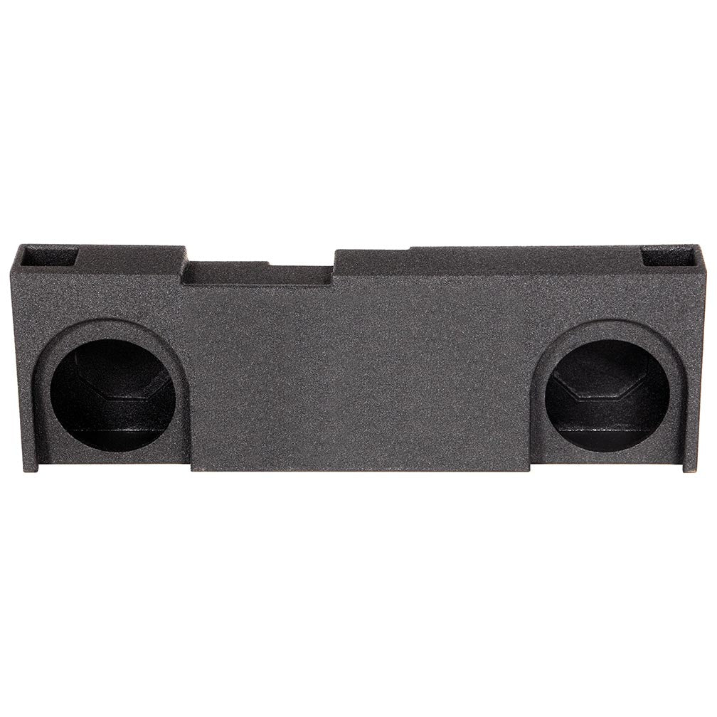 QPower QBOMB Dual 10-Inch Vented Empty Woofer Box for Chevy/GMC Crew Cab (2014-2018)