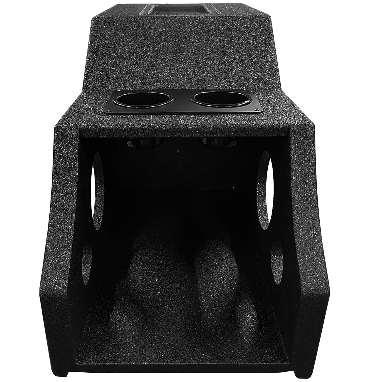 QPower QBOMB 14-18 GMC/Chevy Crew Cab Center Console Single 12-Inch Vented Woofe - View 5