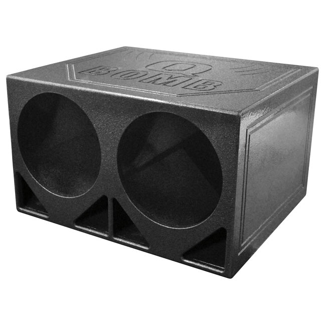 QPower QBOMB Dual 12-Inch Turbo-Ported Empty Woofer Box - View 1