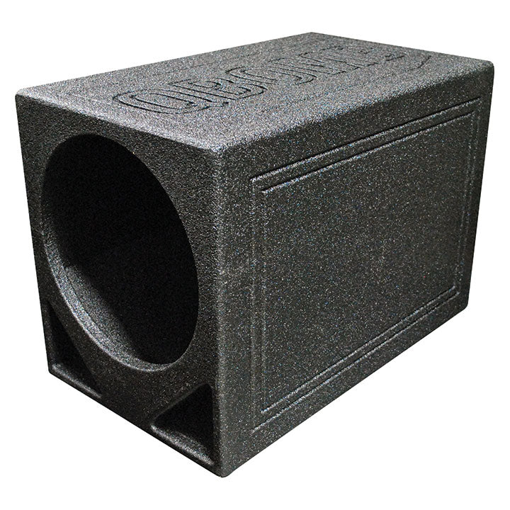 Qpower Single 12-Inch Triangle Ported Subwoofer Enclosure with Bed Liner - View 1