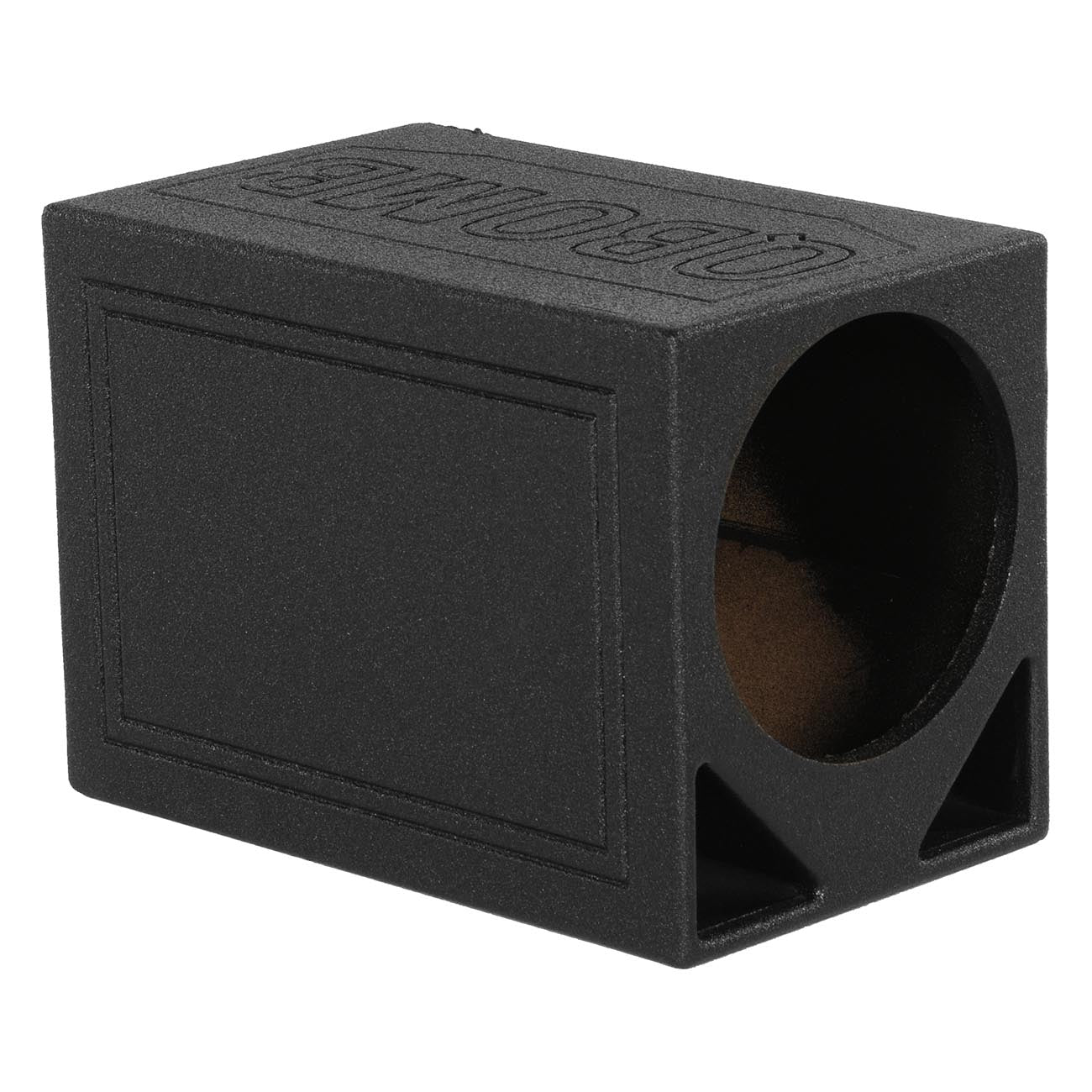 Qpower Single 12-Inch Triangle Ported Subwoofer Enclosure with Bed Liner - View 3