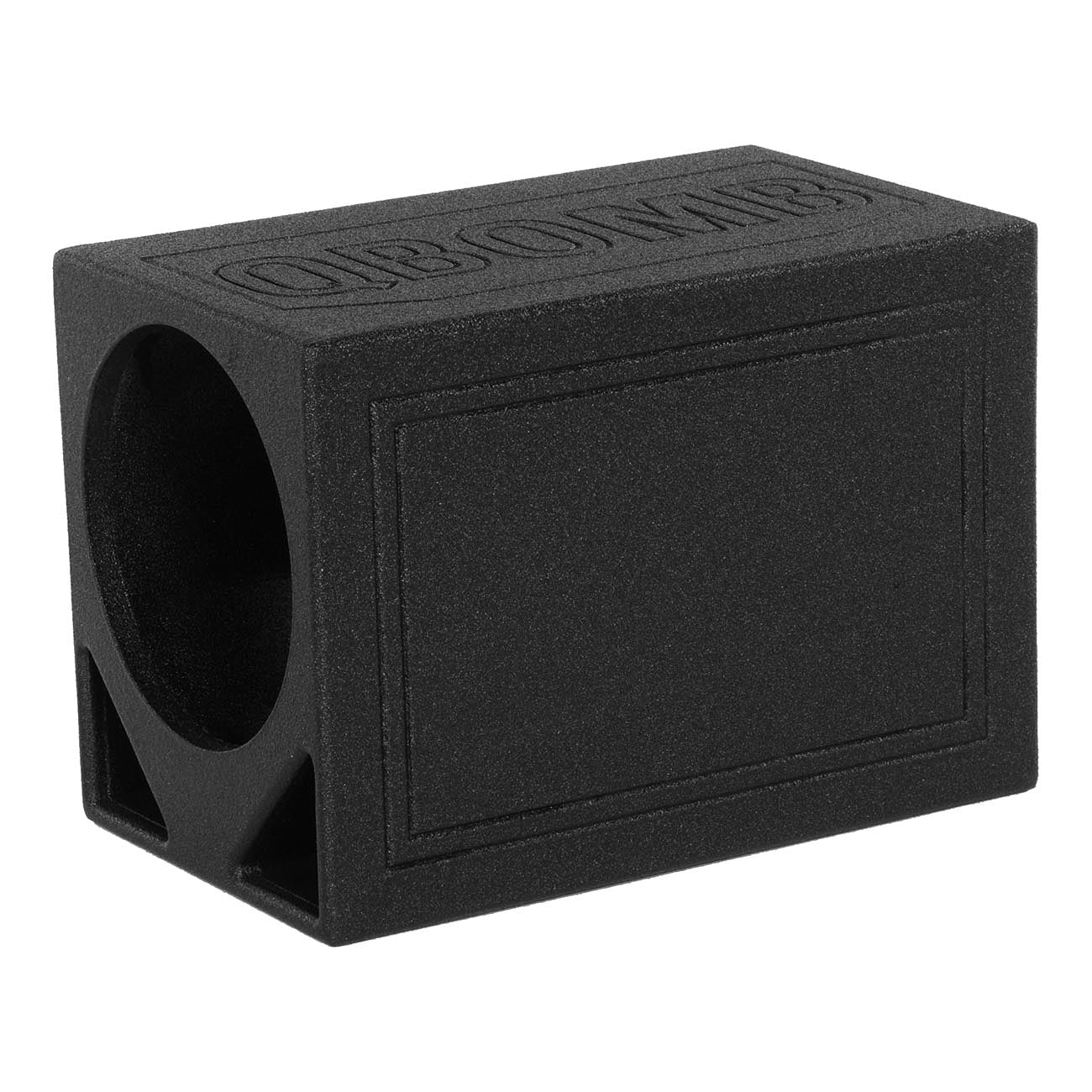 Qpower Single 12-Inch Triangle Ported Subwoofer Enclosure with Bed Liner - View 4
