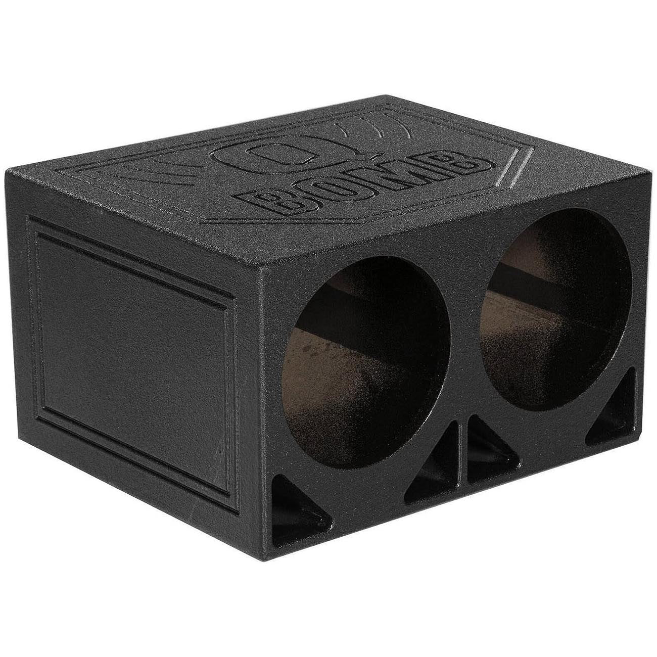 QPower QBOMB Dual 12-Inch Turbo-Ported Empty Woofer Box - View 2