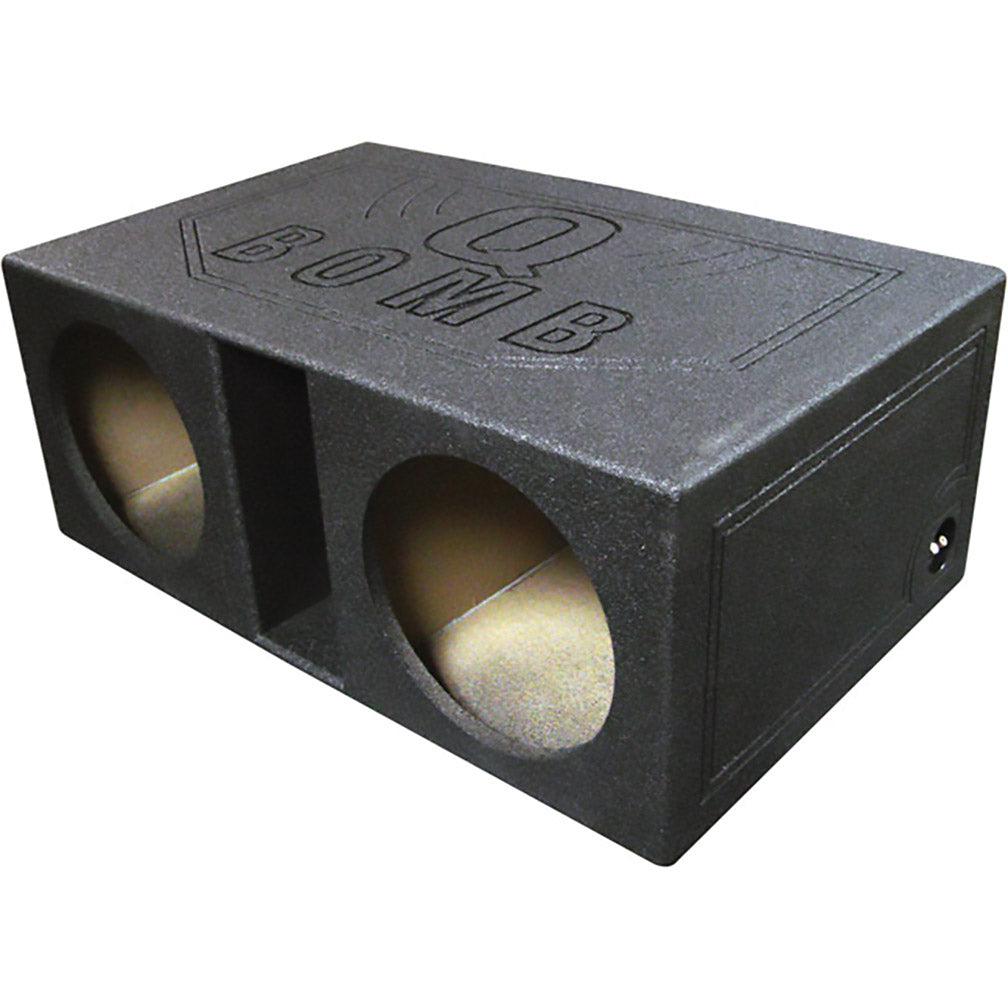 Qpower Dual 12-Inch Vented SPL Woofer Box Q Bomb