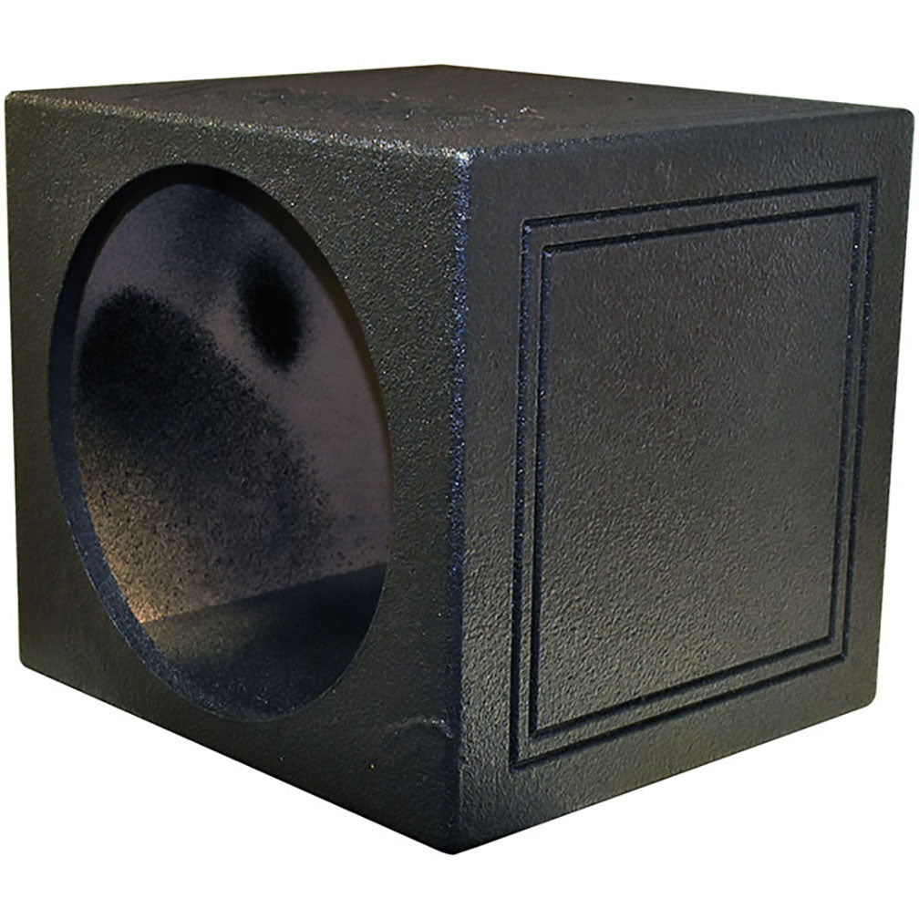 Qpower Single 15-Inch Sealed Woofer Enclosure with Bed Liner Spray - Model QBOMB15SSINGLE
