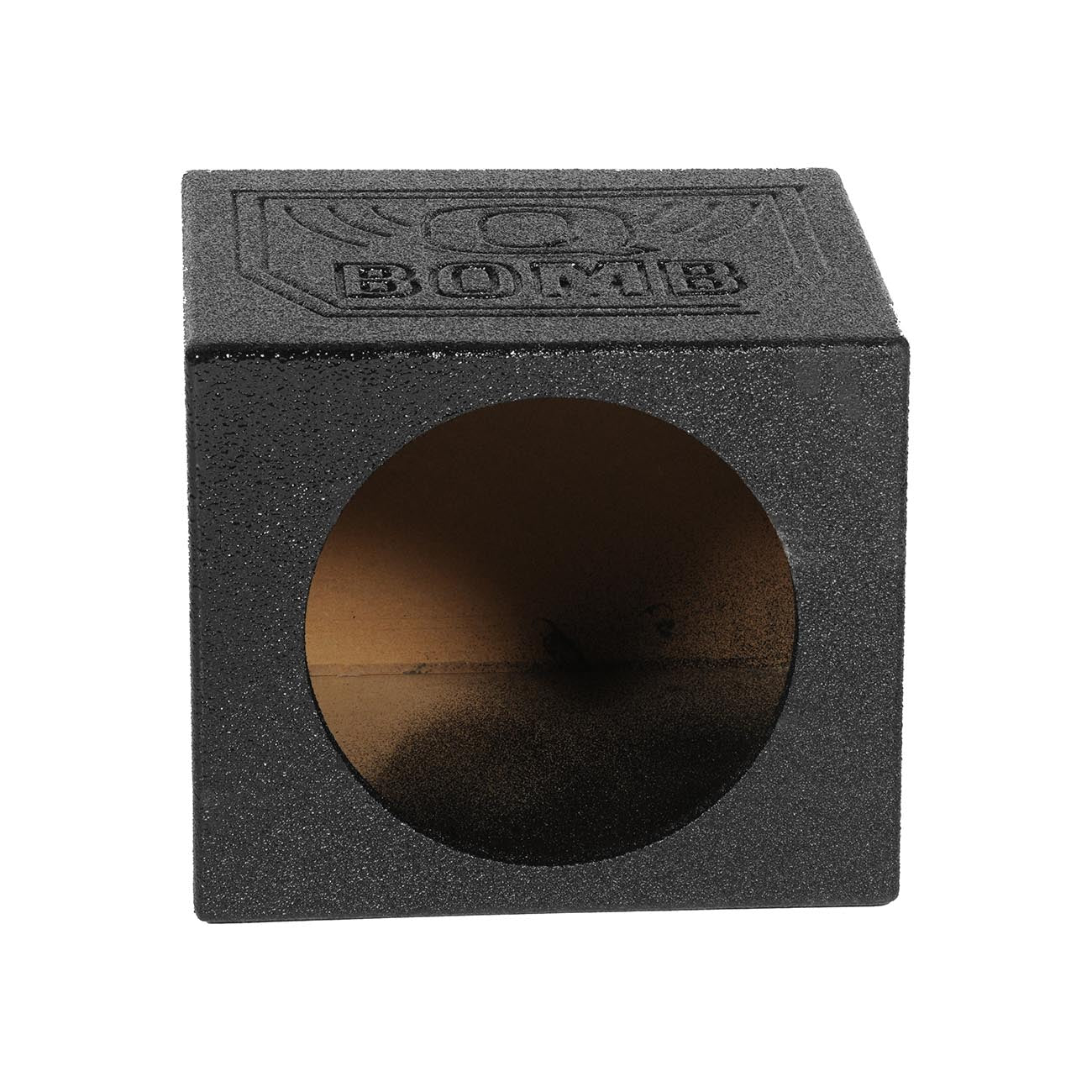 Qpower Single 15-Inch Sealed Woofer Enclosure with Bed Liner Spray - Model QBOMB15SSINGLE