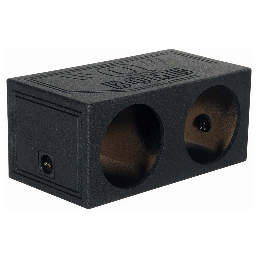 Qpower Dual 15-inch Sealed Woofer Enclosure with Bed Liner Spray - View 2
