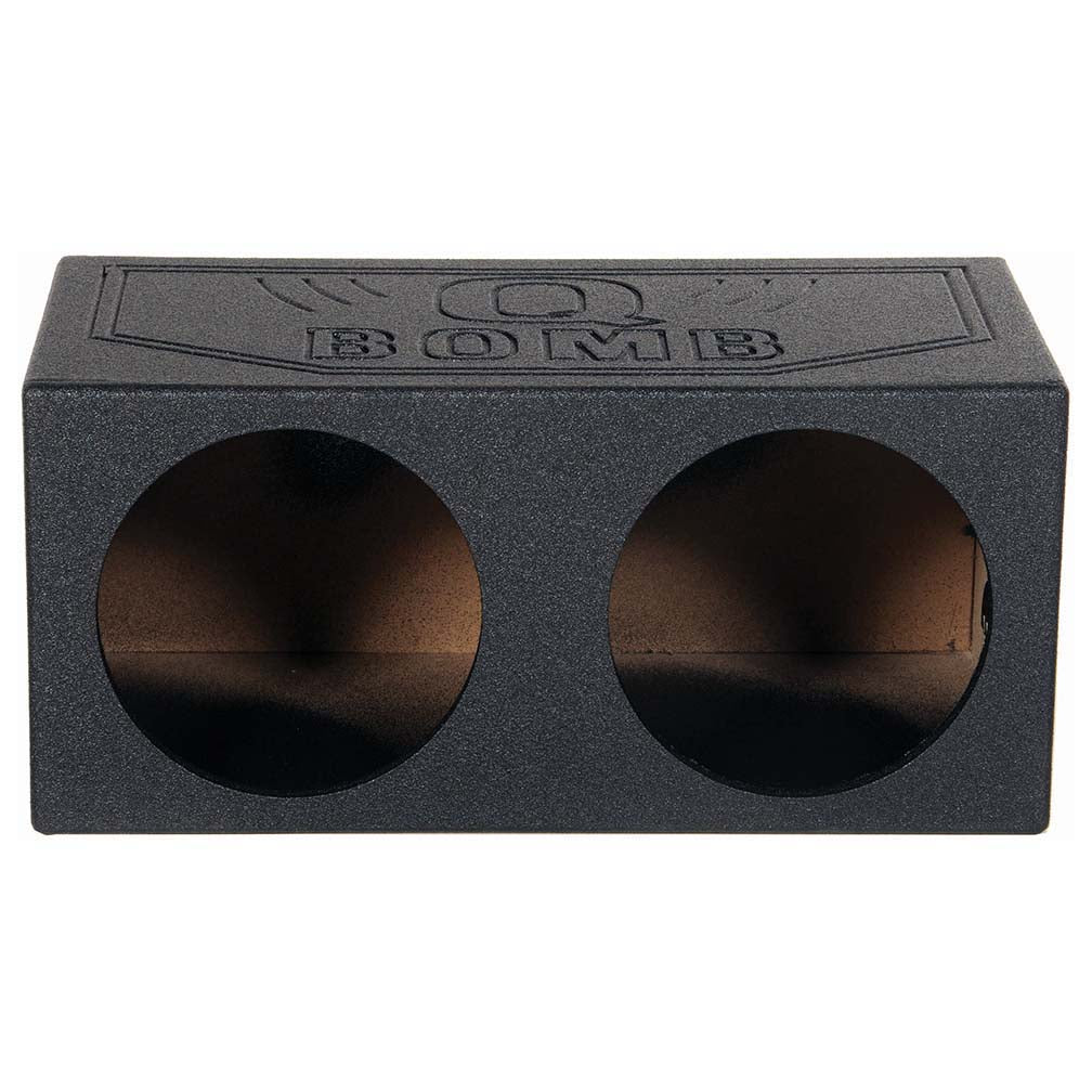 Qpower Dual 15-inch Sealed Woofer Enclosure with Bed Liner Spray - View 3