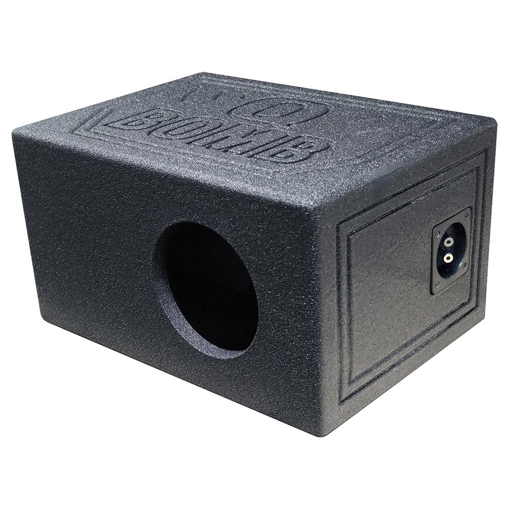 Qpower Single 6.5-Inch Vented Enclosure QBOMB with Spray Liner - View 1