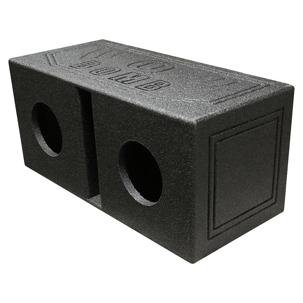 Qpower Dual 6.5-Inch Vented Enclosure with Spray Liner - Model QBOMB65V