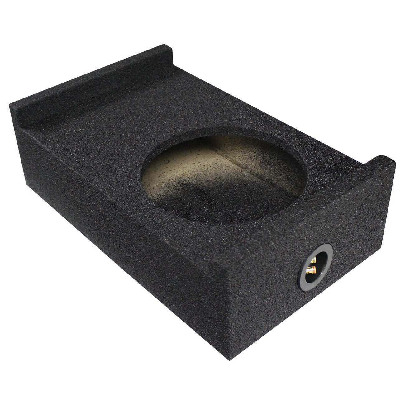 Qpower Single 10-Inch Universal Downfire or Behind-the-Seat Enclosure - View 1