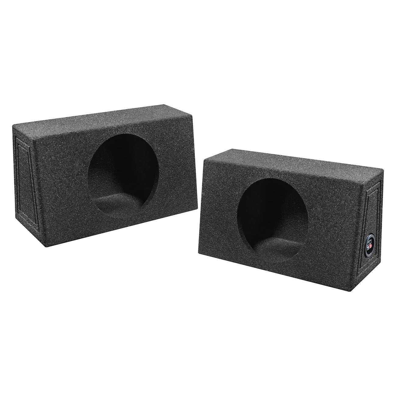 Qpower QBOMB Single 10-Inch Empty Woofer Box - Mounts Behind Seat, Sold in Pairs - View 1