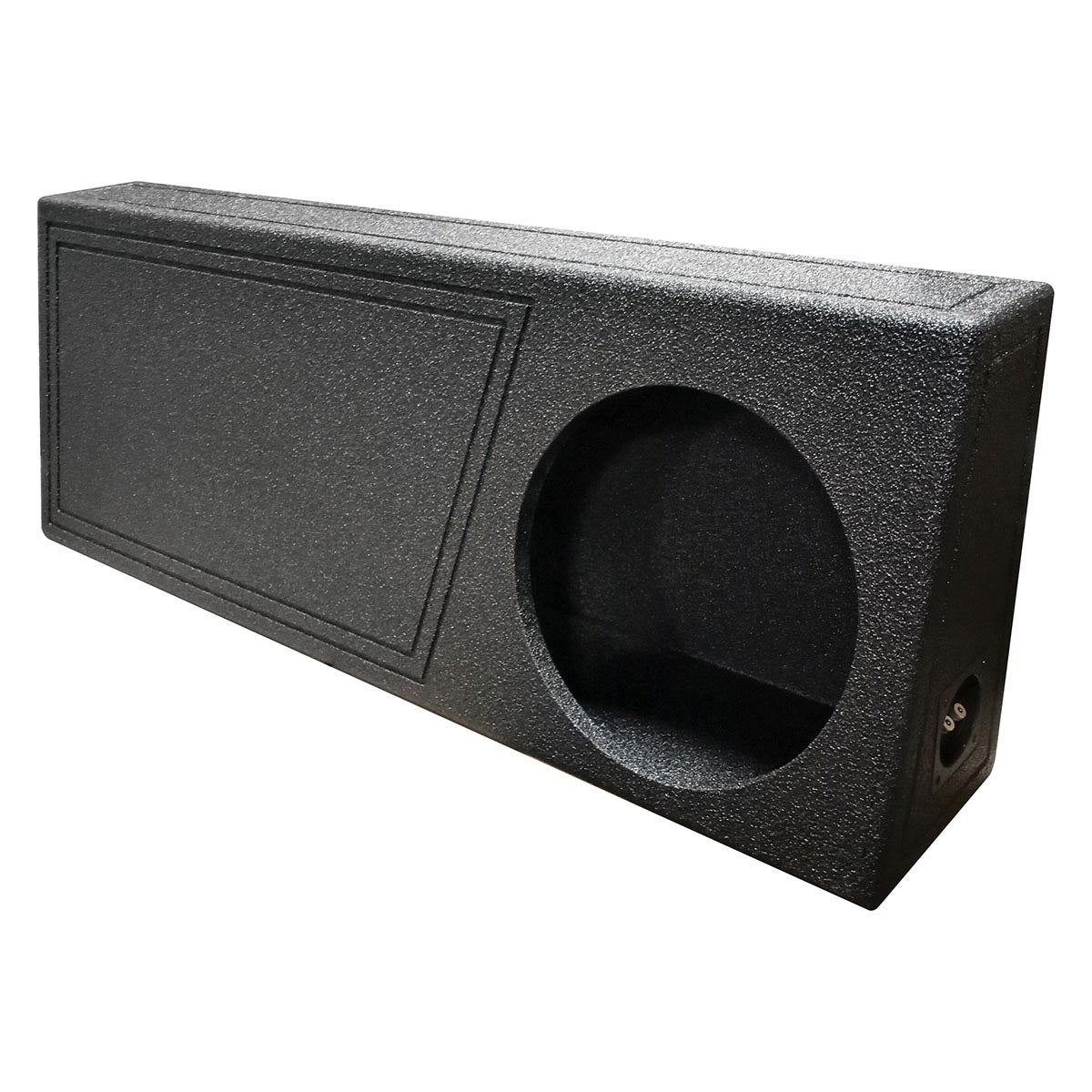 Qpower Single 12-inch Ported SPL Empty Woofer Box with Bedliner Spray - View 1