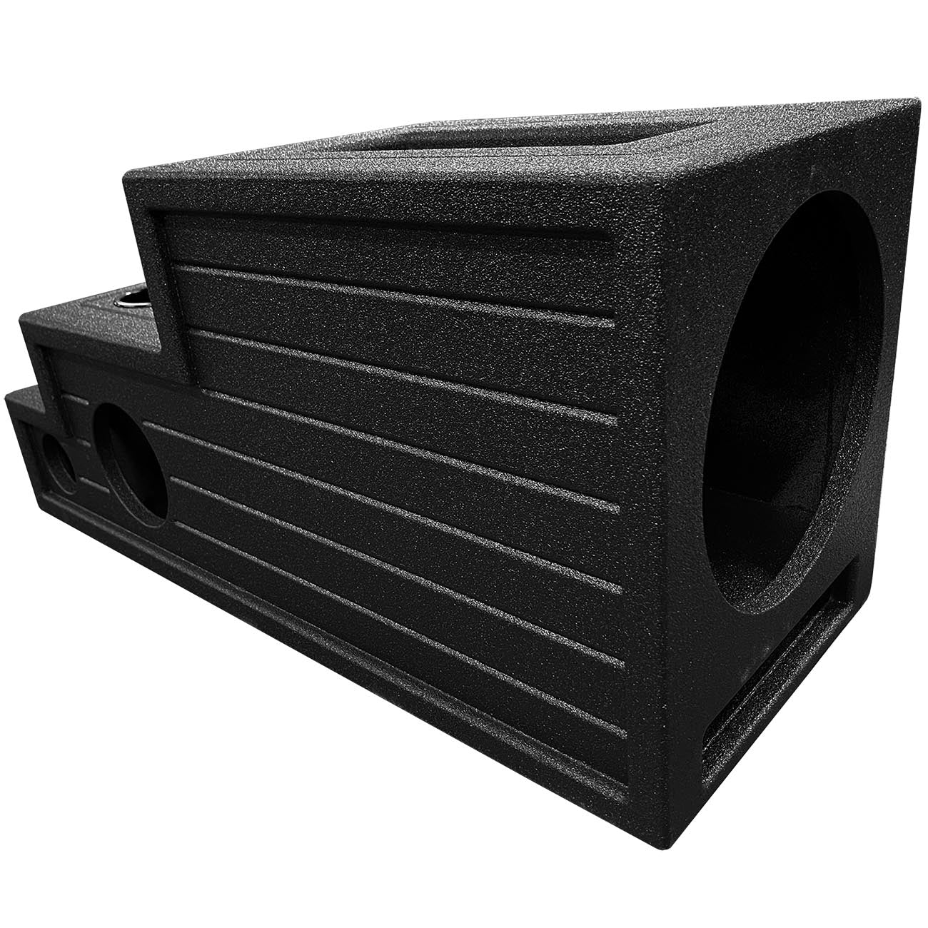 QPower QBOMB Single 12-Inch Universal Center Console Vented Woofer Enclosure - View 1