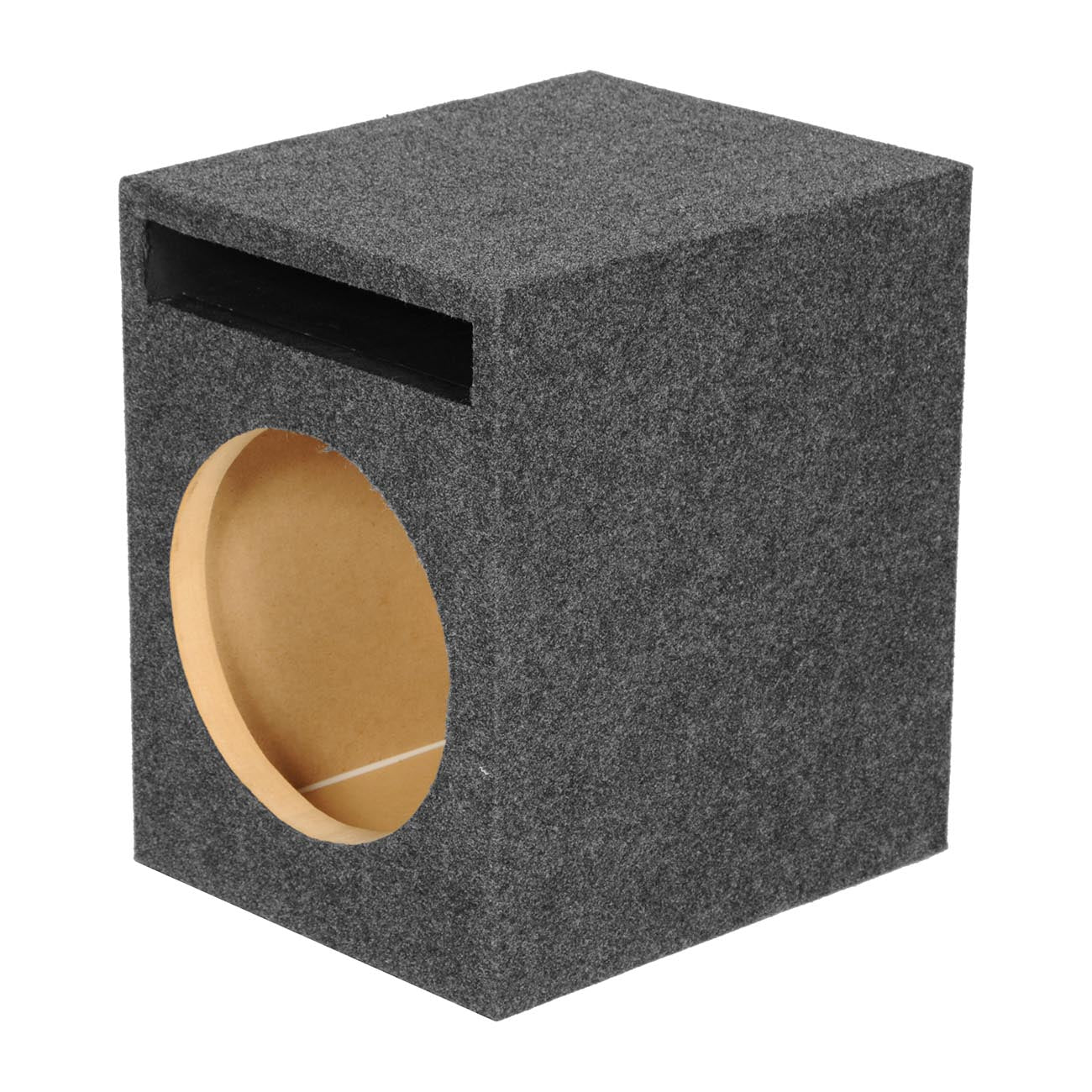 Qpower Single 10-Inch Slot Ported Vented Heavy Duty Woofer Enclosure (QHD110V)