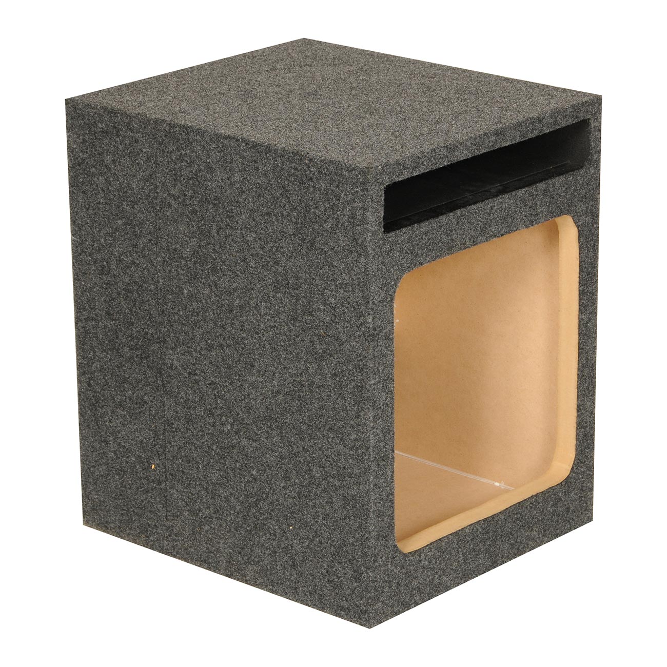 QPower Single Square 12-Inch Slot Ported Empty Woofer Enclosure - View 4