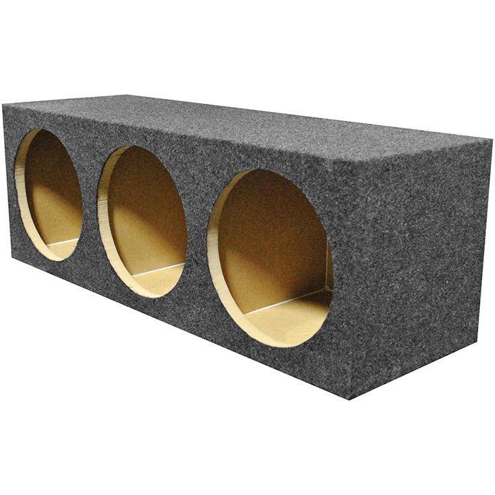 QPower Triple 12-Inch Sealed Heavy Duty Woofer Enclosure QHD123HOLE - View 1