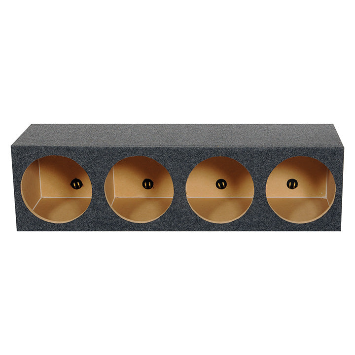 QPower QHD124HOLE Quad 12-Inch Sealed Heavy Duty Empty Woofer Enclosure - View 3