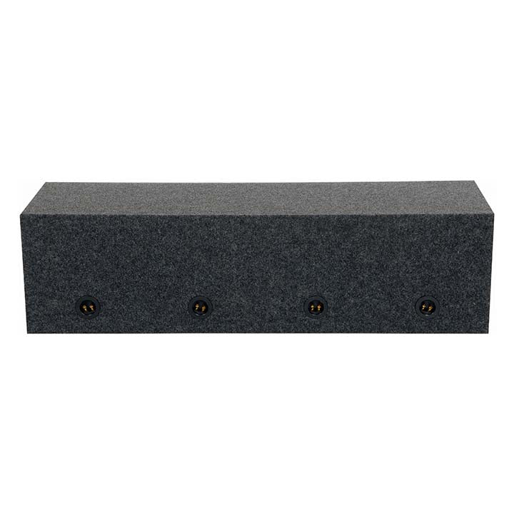 QPower QHD124HOLE Quad 12-Inch Sealed Heavy Duty Empty Woofer Enclosure - View 4