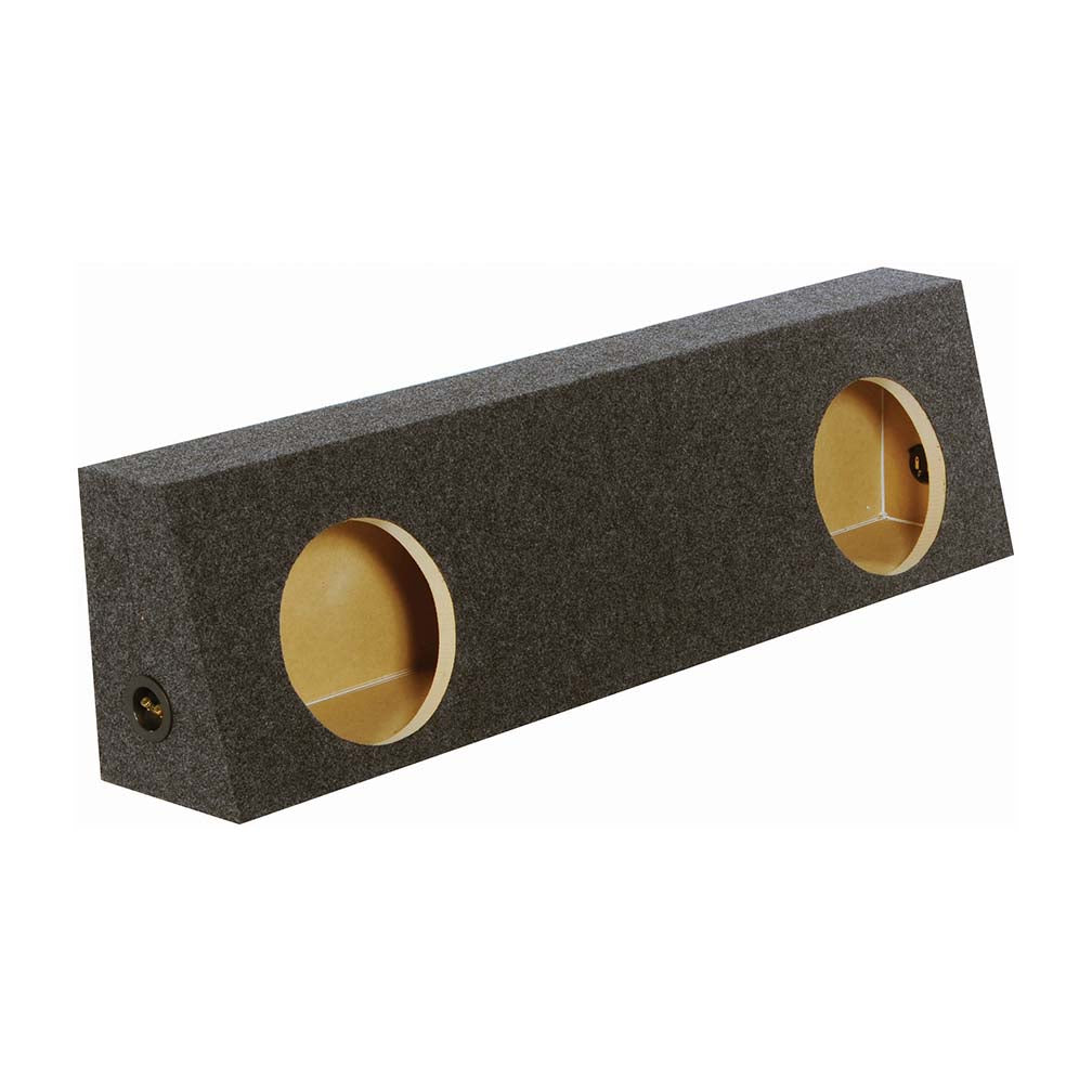 Qpower 2-Hole 10-Inch Sealed Behind Seat Truck Speaker Enclosure - Heavy Duty 1- - View 2