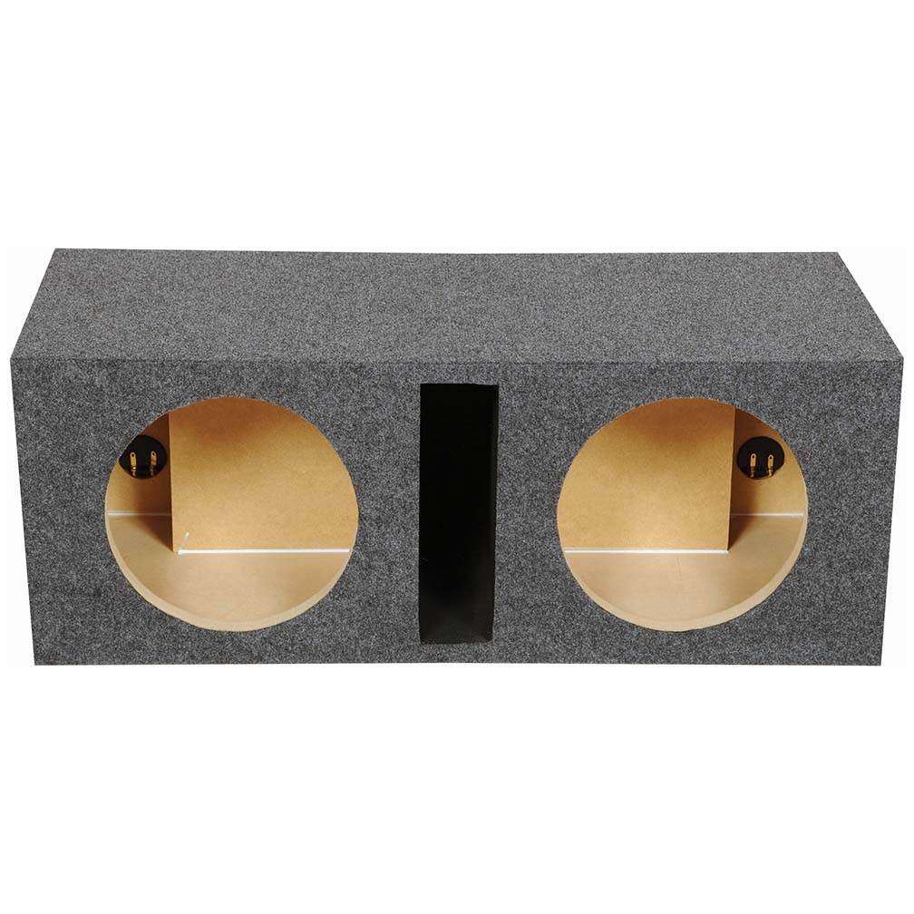 Qpower QHD210V Dual 10-Inch Vented MDF Bass Enclosure